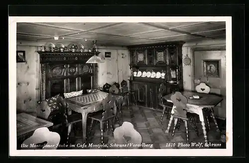 AK Schruns, Alte Montafoner Stube im Café Montjola