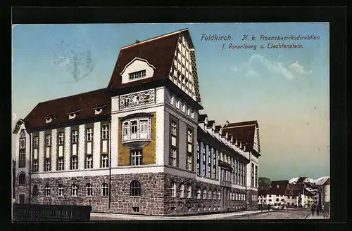AK Feldkirch, K. k. Finanzbezirksdirektion für Vorarlberg und Liechtenstein