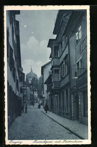 AK Bregenz, Maurachgasse mit Martinsturm