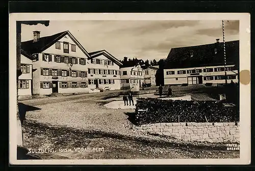 AK Sulzberg, Ortsansicht mit Marktplatz