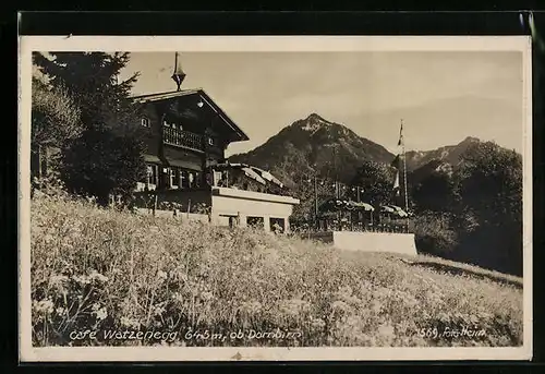 AK Dornbirn, Café Watzenegg mit Sonnenterrasse
