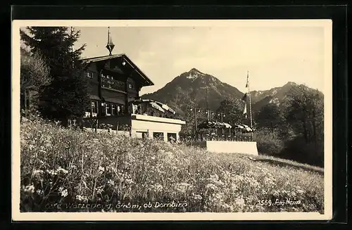 AK Dornbirn, Café Watzenegg mit Sonnenterrasse