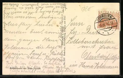 AK Dornbirn, Café Watzenegg mit Sonnenterrasse