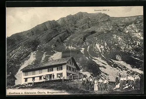 AK Öberle im Bregenzerwald, Gasthaus zum Edelweiss