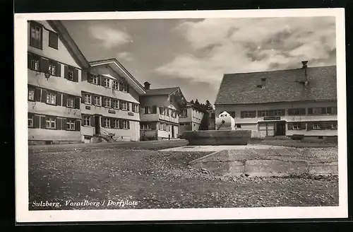 AK Sulzberg, Dorfplatz, Gasthaus zum Bären