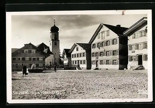 AK Sulzberg, Ortspartie am Dorfplatz