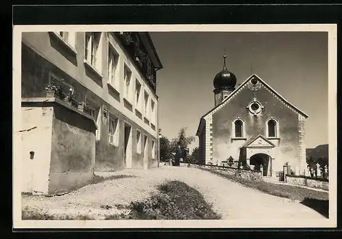 AK Doren, Ortspartie mit Kirche