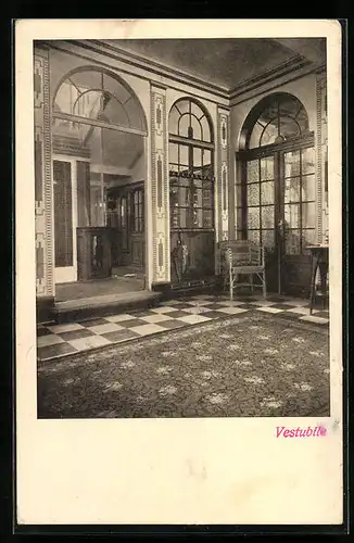 AK Bregenz, Hotel weisses Kreuz, Vestibule
