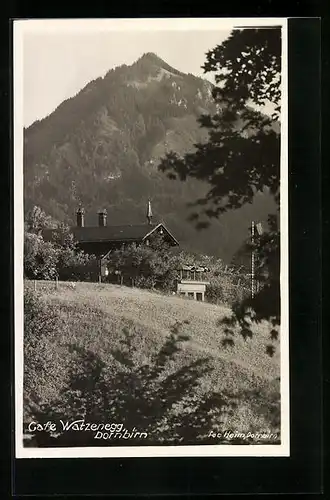 AK Dornbirn, Blick zum Cafe Watzenegg