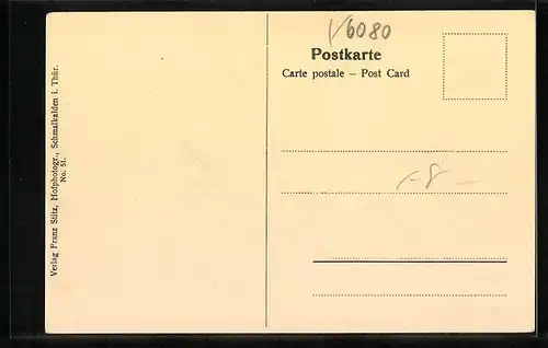 AK Schmalkalden i. Thür., Altmarkt mit Kirche