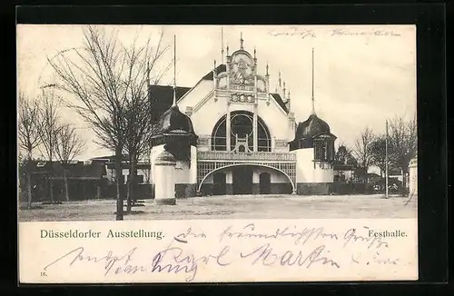 AK Düsseldorf, Austellung in der Festhalle