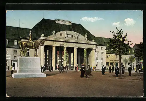 AK Internationale Baufachausstellung Leipzig 1913, Portal an der Reitzenhainer Strasse