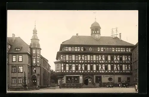 AK Vacha, Blick auf das Rathaus