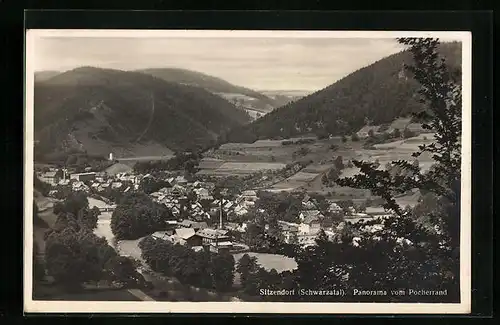 AK Sitzendorf, Panorama vom Pocherrand