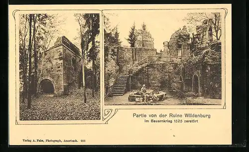 AK Kirchzell, Partei von der Ruine Wildenburg