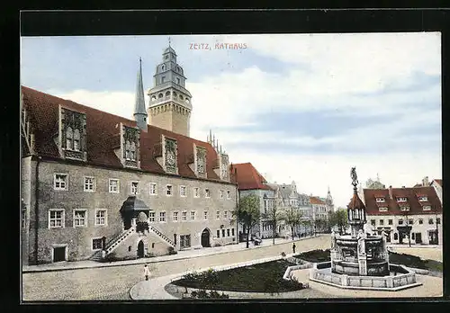 AK Zeitz, Blick auf das Rathaus