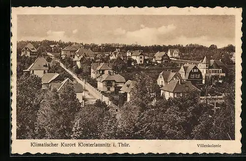 AK Klosterlausnitz i. Thür., Blick auf die Villenkolonie