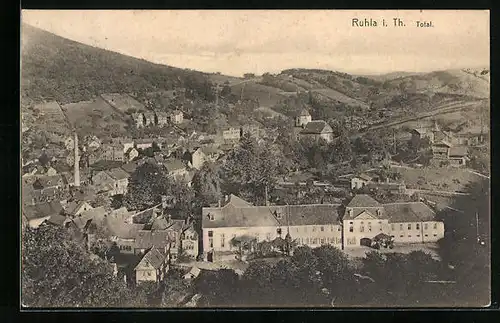 AK Ruhla i. Th., Totalansicht der Ortschaft