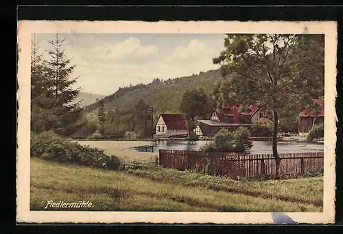 AK Leubengrund, Blick auf die Fiedlermühle