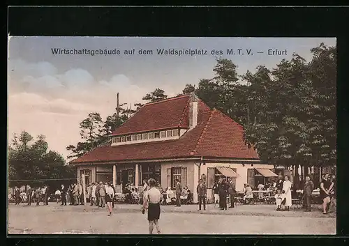 AK Erfurt, Gaststätte auf dem Waldspielplatz des M. T. V.