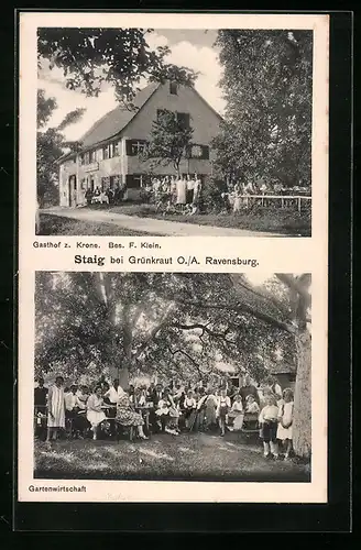 AK Staig bei Grünkraut, Gasthof zur Krone