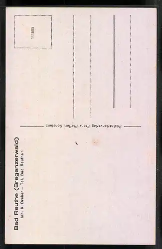 AK Bad Reuthe, Ortspartie mit Berge im Hintergrund
