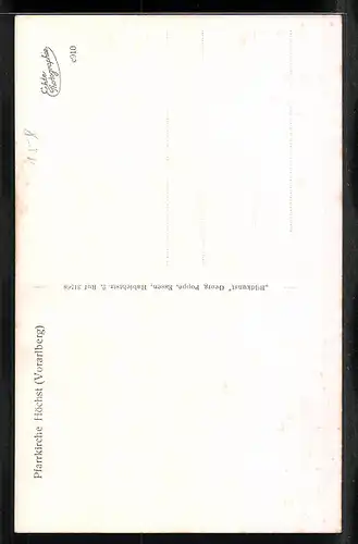 AK Höchst, Platz vor der Pfarrkirche