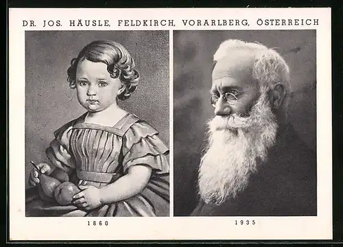 AK Feldkirch, Dr. Jos. Häusle 1860 und 1935