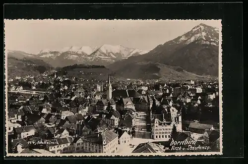 AK Dornbirn, Ortspartie mit First u. Staufensp.