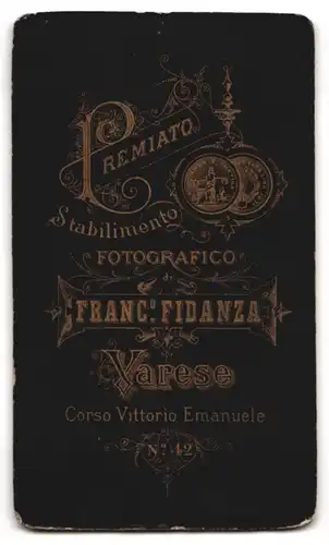 Fotografie Franc Fidanza, Varese, Corso Vittorio Emanuele Nr. 42, junges hübsches Mädchen mit Hochsteckfrisur