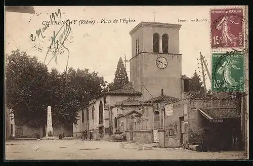 AK Charentay, Place de l`Eglise