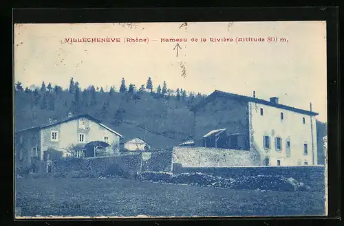 AK Villechenève, Hameau de la Rivière