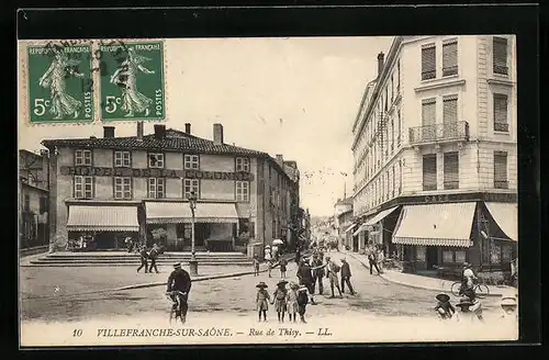 AK Villefranche-sur-Saone, Rue de Thisy