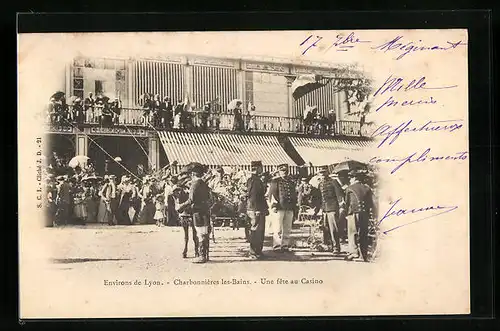 AK Charbonnières-les-Bains, Une fete au Casino