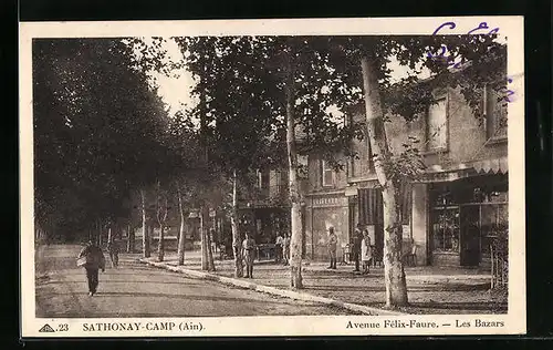 AK Sathonay-Camp, Avenue Felix-Faure, Les Bazars