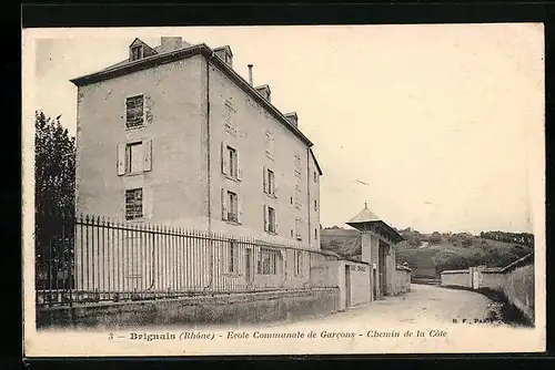 AK Brignais, Ecole Communale de Garcons, Chemin de la Cote