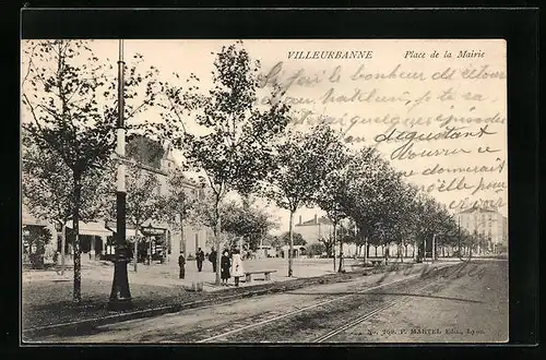 AK Villeurbanne, Place de la Mairie