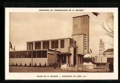 AK Liége, Exposition 1930, Palais de la Pologne
