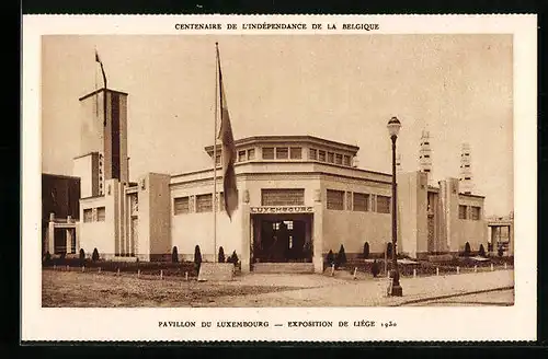 AK Liége, Exposition 1930, Pavillon du Luxembourg