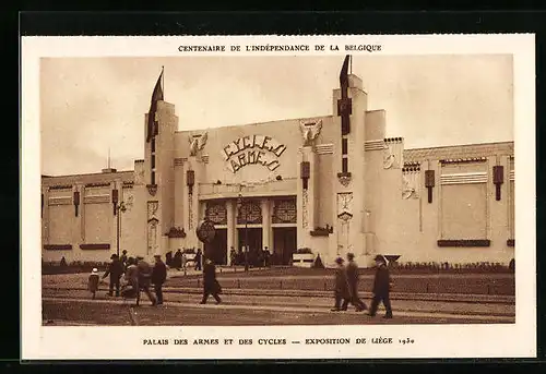 AK Liége, Exposition 1930, Palais des Armes et des Cycles
