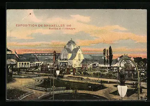 AK Bruxelles, Exposition 1910, Pavillon de l`Allemagne