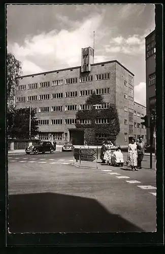 AK Weiden /Opf., Strassenpartie am Versandhaus Witt