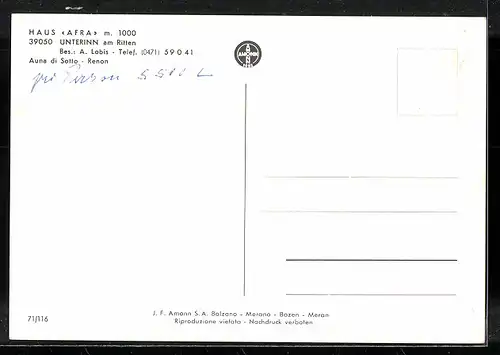 AK Unterinn am Ritten, Haus Afra