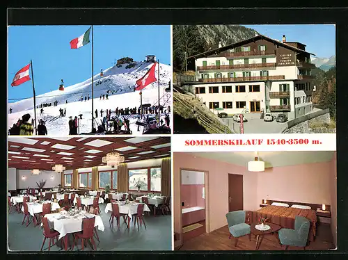 AK Trafoi /Bozen, Hotel Pension Tannenheim, Innenansichten