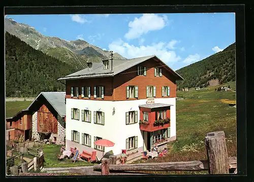 AK Sulden, Pension Erika aus der Vogelschau