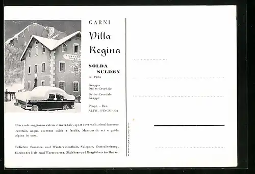 AK Sulden, Garni Villa Regina im Winter