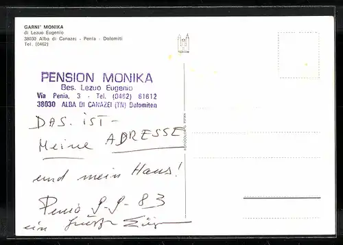 AK Alba di Canazei, Garni Monika im Winter