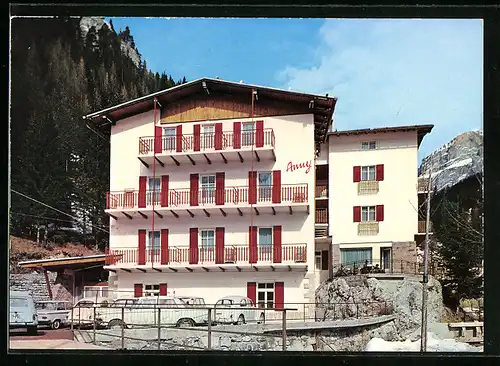 AK Canazei, Albergo Anni - Seitenansicht