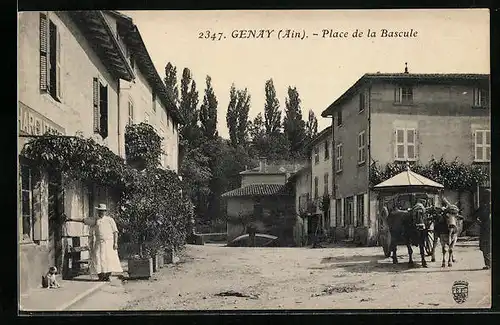 AK Genay, Place de la Bascule