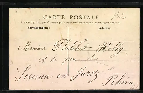 AK Villefranche, Un coin du Marché